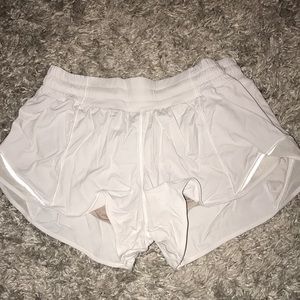 White size 6 regular Lululemon shorts